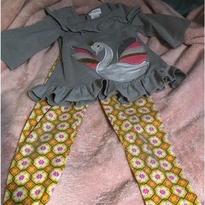 Emily Rose size 6 two piece outfitLong sleeve shirt and long pants